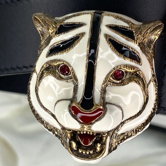 Rare Gucci Calfskin Tiger Head Buckle - Picture 1 of 5